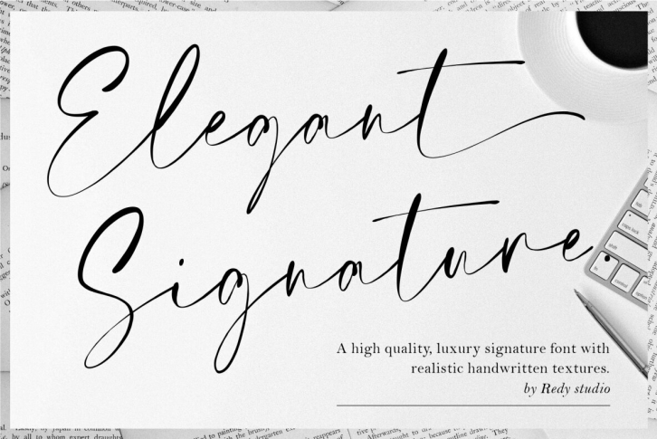 Elegant Signature Font Font Download