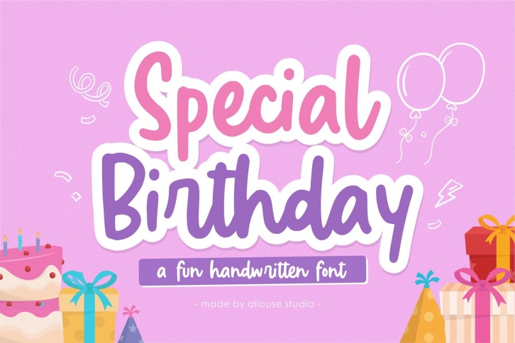 Special Birthday Font Font Download