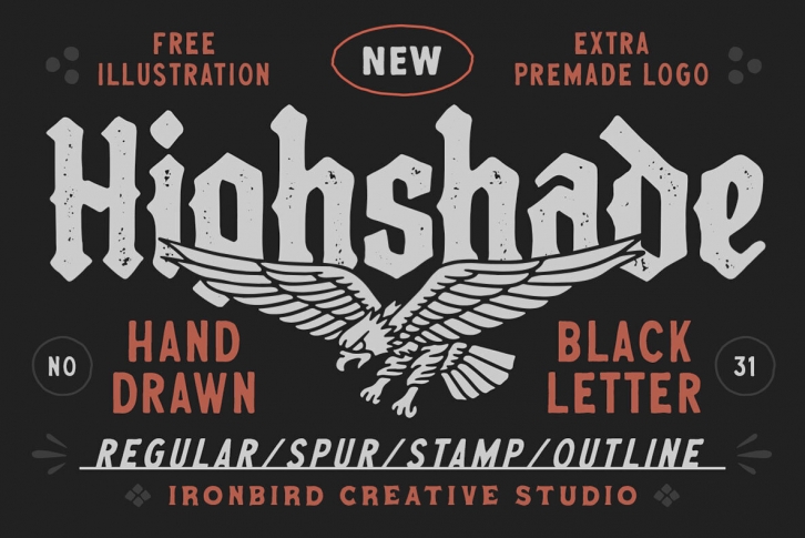 Highshade Font Font Download