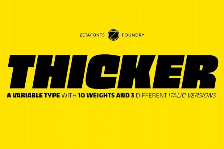 Thicker Font Font Download