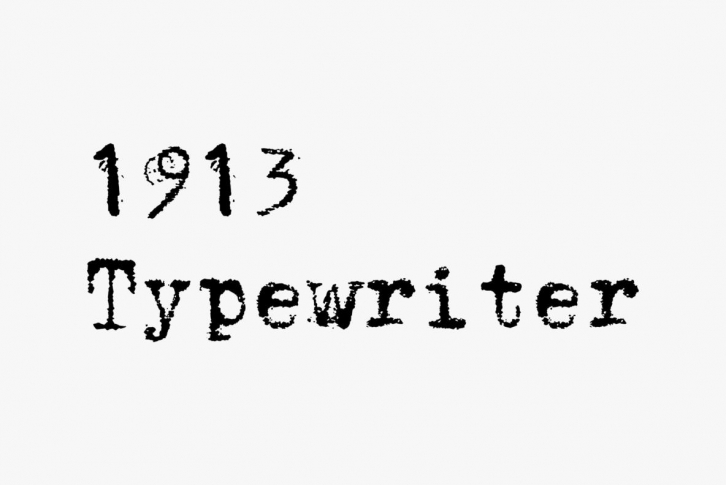 1913 Typewriter Font Font Download