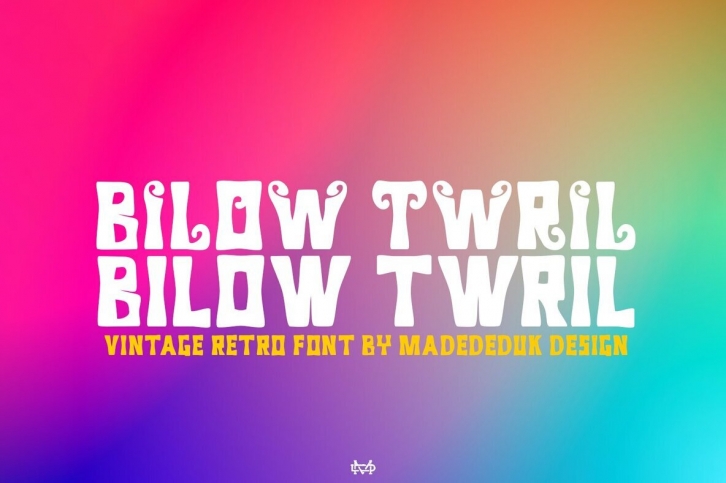 Billow twril Font Font Download