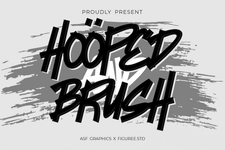 Hooped Brush - Natural Brush Font Font Download