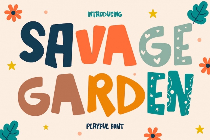 Savage Garden – 3 Quirky Playful Font Font Download