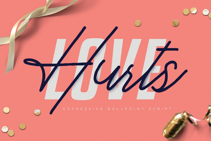 Love Hurts - Ballpoint Script Font Font Download