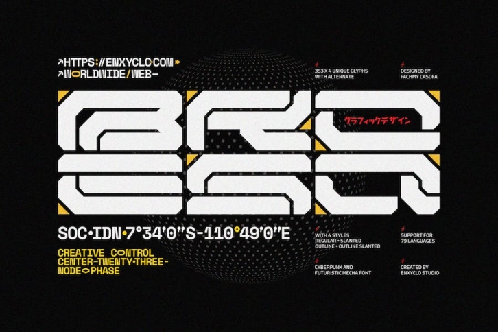NCL Broesq - Cyberpunk Futuristic Tech Mecha Font Font Download