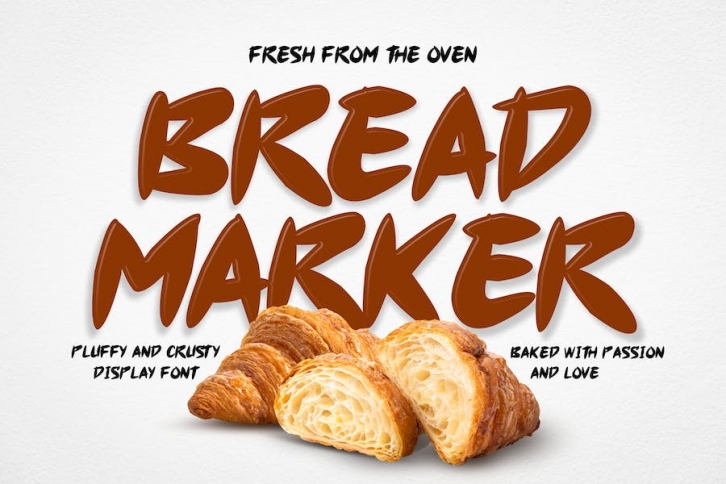 Bread Marker - Delicious Display Font Font Download