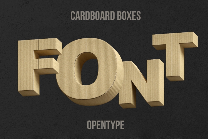 Cardboard Boxes Font Font Download