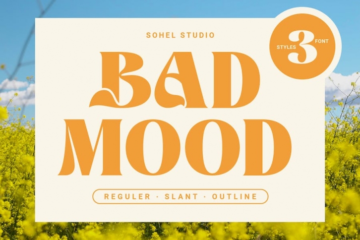 Badmood - Modern Bold Serif Font Download