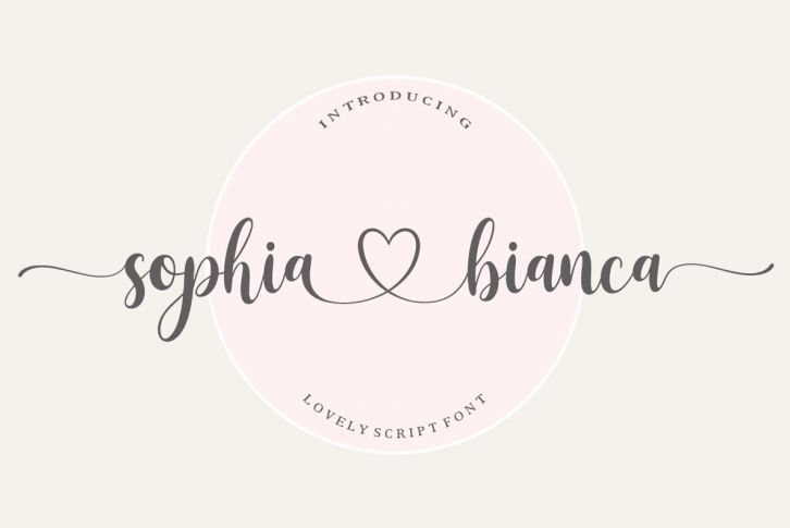 Sophia Bianca Font Font Download