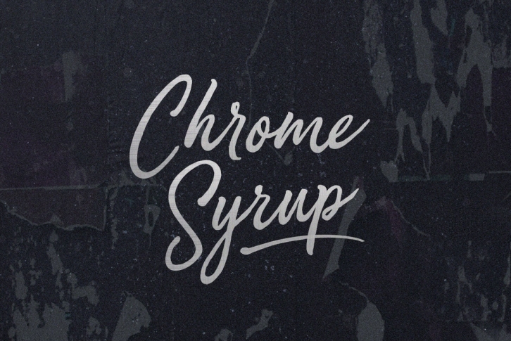 Chrome Syrup Font Font Download