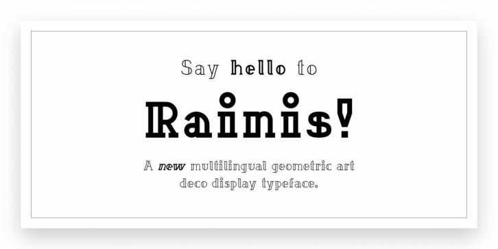 Rainis Font Font Download