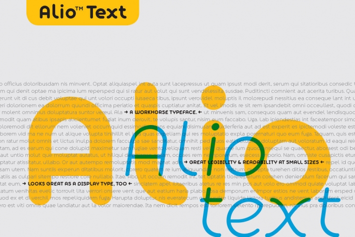 Alio Text Font Font Download