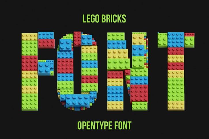 Lego Bricks SVG Font Font Download