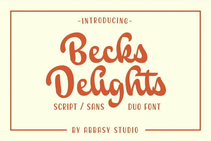 Becks Delight Font Font Download