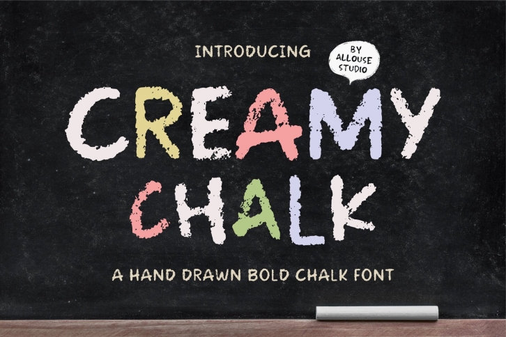 Creamy Chalk Font Font Download