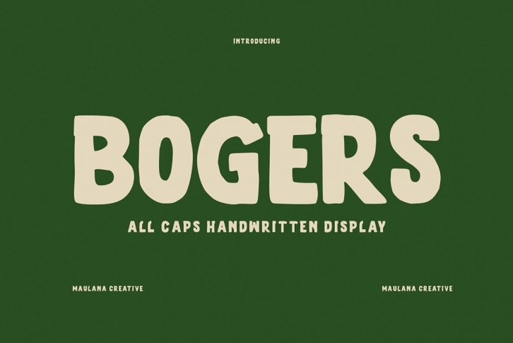 Bogers Font Font Download