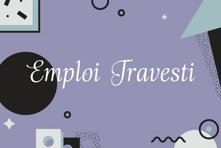 Emploi Travesti Font Font Download