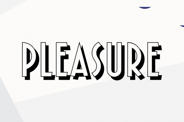 Pleasure Bold Shaded Font Font Download