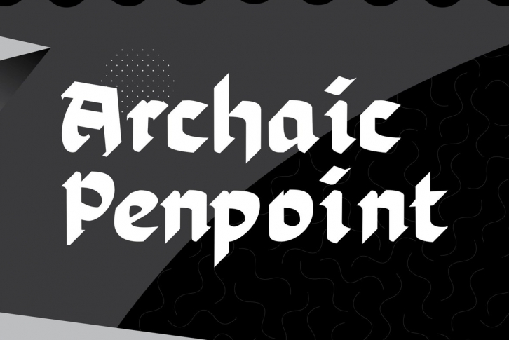 Archaic Penpoint Font Font Download