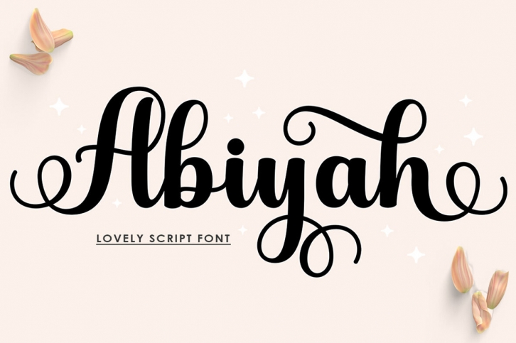 Abiyah Script Font Font Download