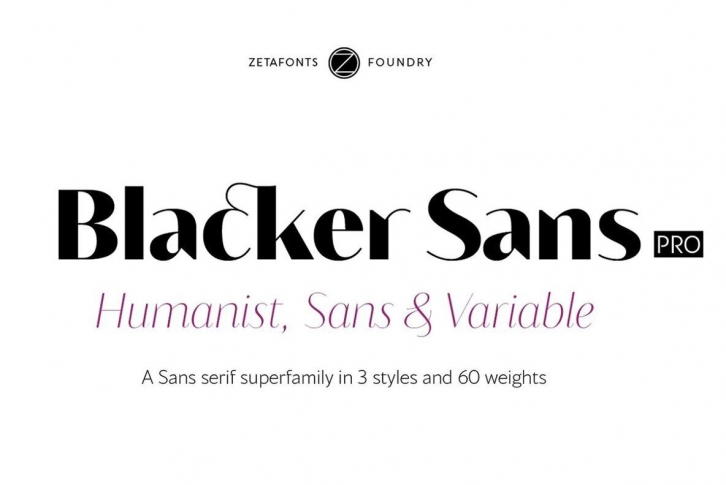 Blacker Sans Pro Font Font Download