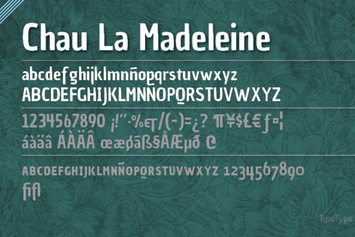 Chau La Madeleine Font Font Download