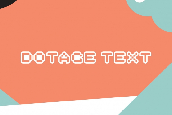 Dotage Text Font Font Download