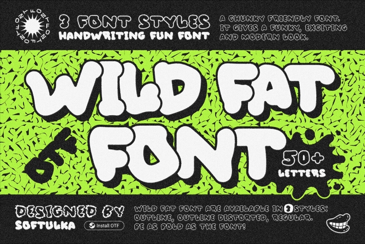 Wild Fat Font Font Download