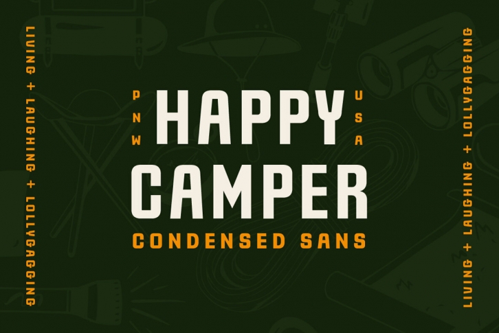 Happy Camper Font Font Download