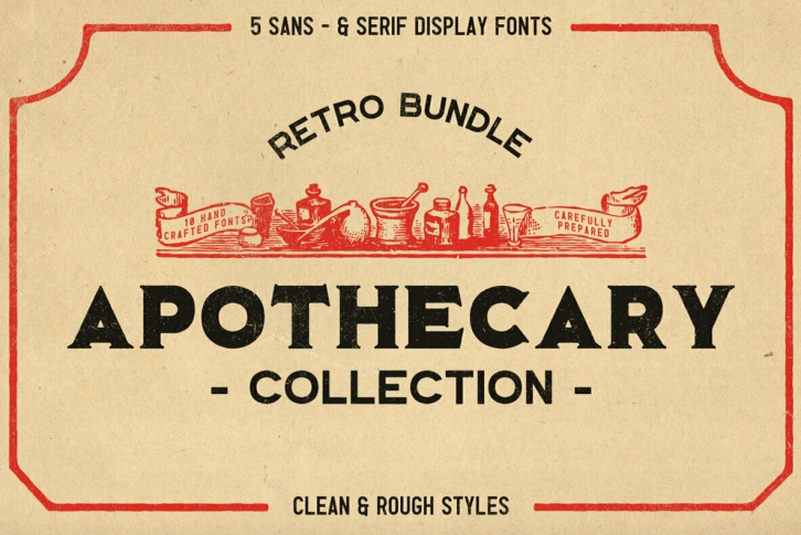 The Apothecary Collection Font Font Download