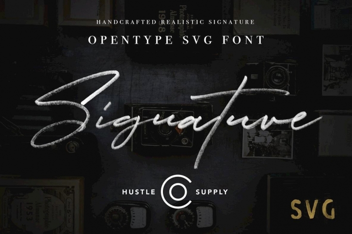 JV Signature SVG Font Font Download