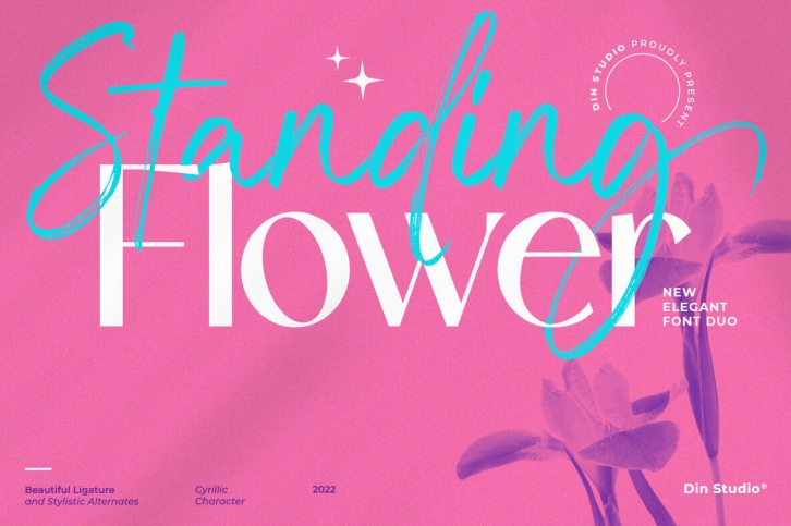 Standing Flower Font Font Download