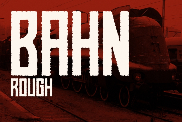 BAHN Pro Rough Font Font Download