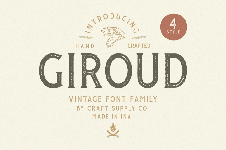 Giroud Vintage Family Font Download