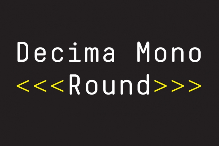 Decima Mono Round Font Font Download