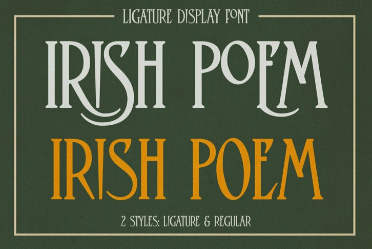 Irish Poem Font Font Download