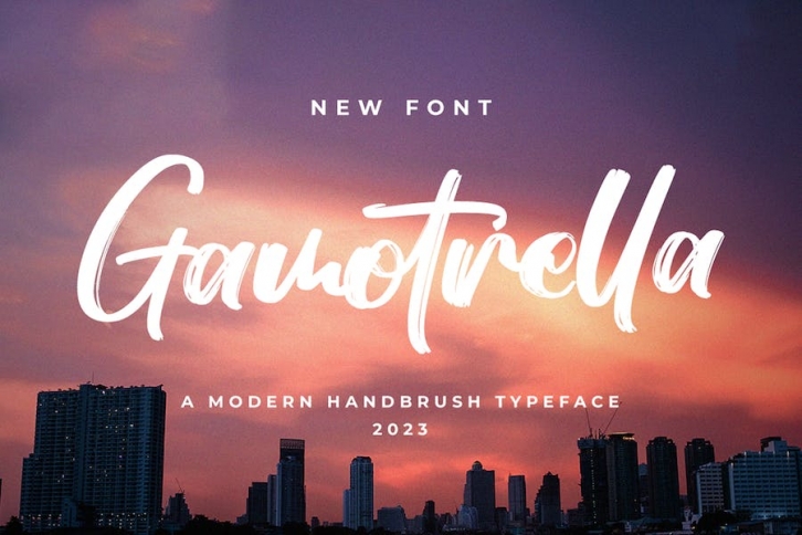 Gamotrella - Brush Font Font Download