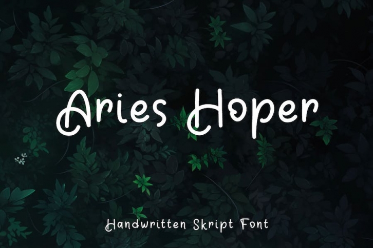 Aries Hoper - Script font Font Download