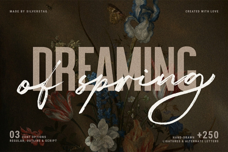 Dreaming Of Spring Font Font Download