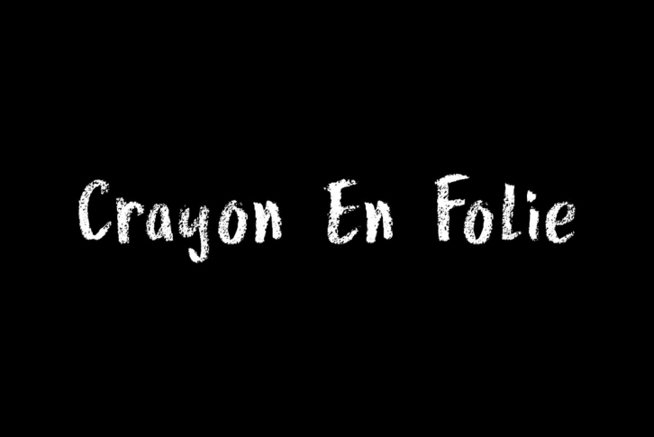 Crayon En Folie Font Font Download