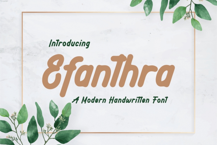 Efanthara Handwritten Font Font Download