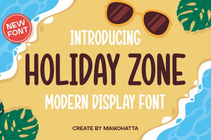 Holiday Zone - Modern Display Font Font Download