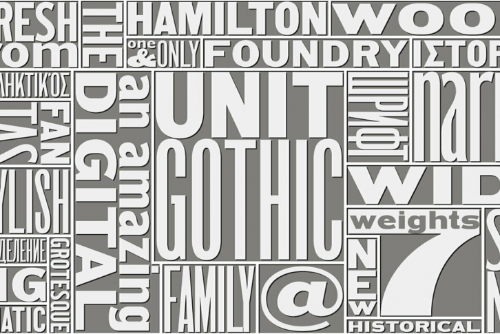 HWT Unit Gothic Font Font Download