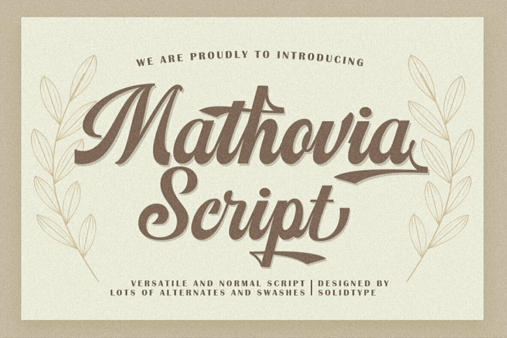 Mathovia Script Font Font Download