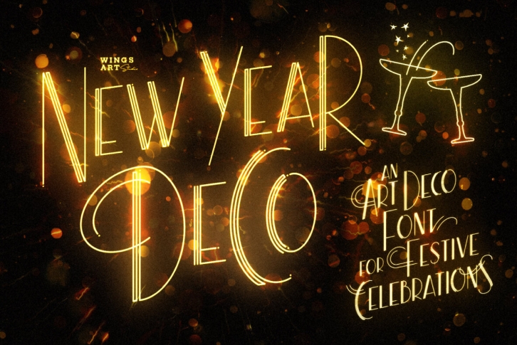 New Year Deco Font Font Download