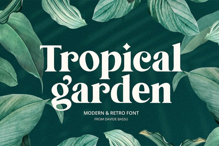 Tropical Garden Font Font Download