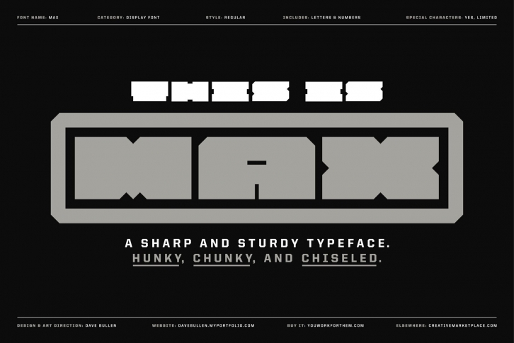 MAX Font Font Download