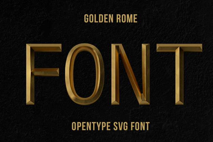 Golden Rome SVG Font Font Download