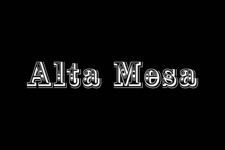 Alta Mesa Font Font Download